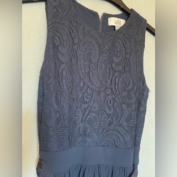 Belle Badgley Mischka navy gown - Picture 3 of 8